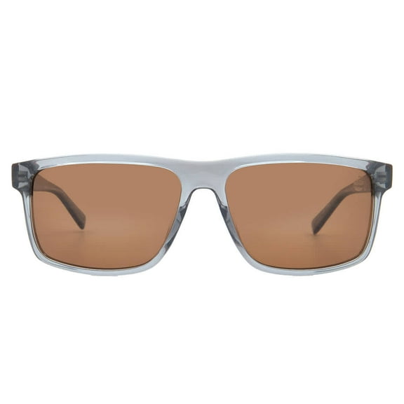 Timberland Polarized Brown Rectangular Men's Sunglasses TB00006 20H 58