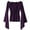 F-373Purple, variant on Women'S Blouse Long Sleeve Flare Sleeve Off Shoulder Solid Color Retro Style Casual Loose Shirt Tops For Casual Daily Wear Black S