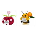 thumbnail image 2 of Teacher for Women Mini Handmade Positive Crochet With Message Card and Base Teachers Day Graduation End of The Year Appreciation Thank You for Teachers Crochet, 2 of 7