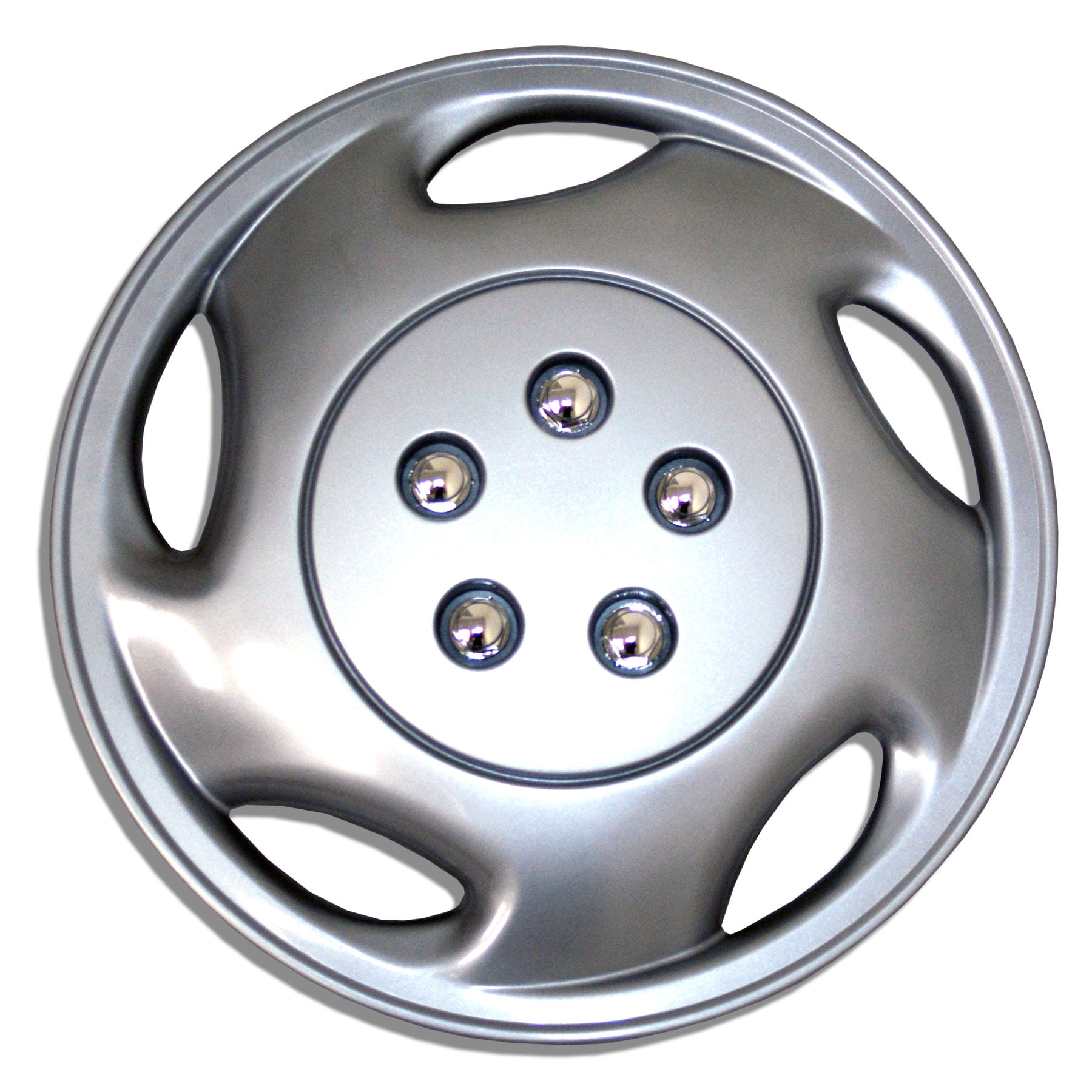 Set of 4 Metallic Silver Hubcaps 15" WSC941S15 Hub Caps Wheel Skin