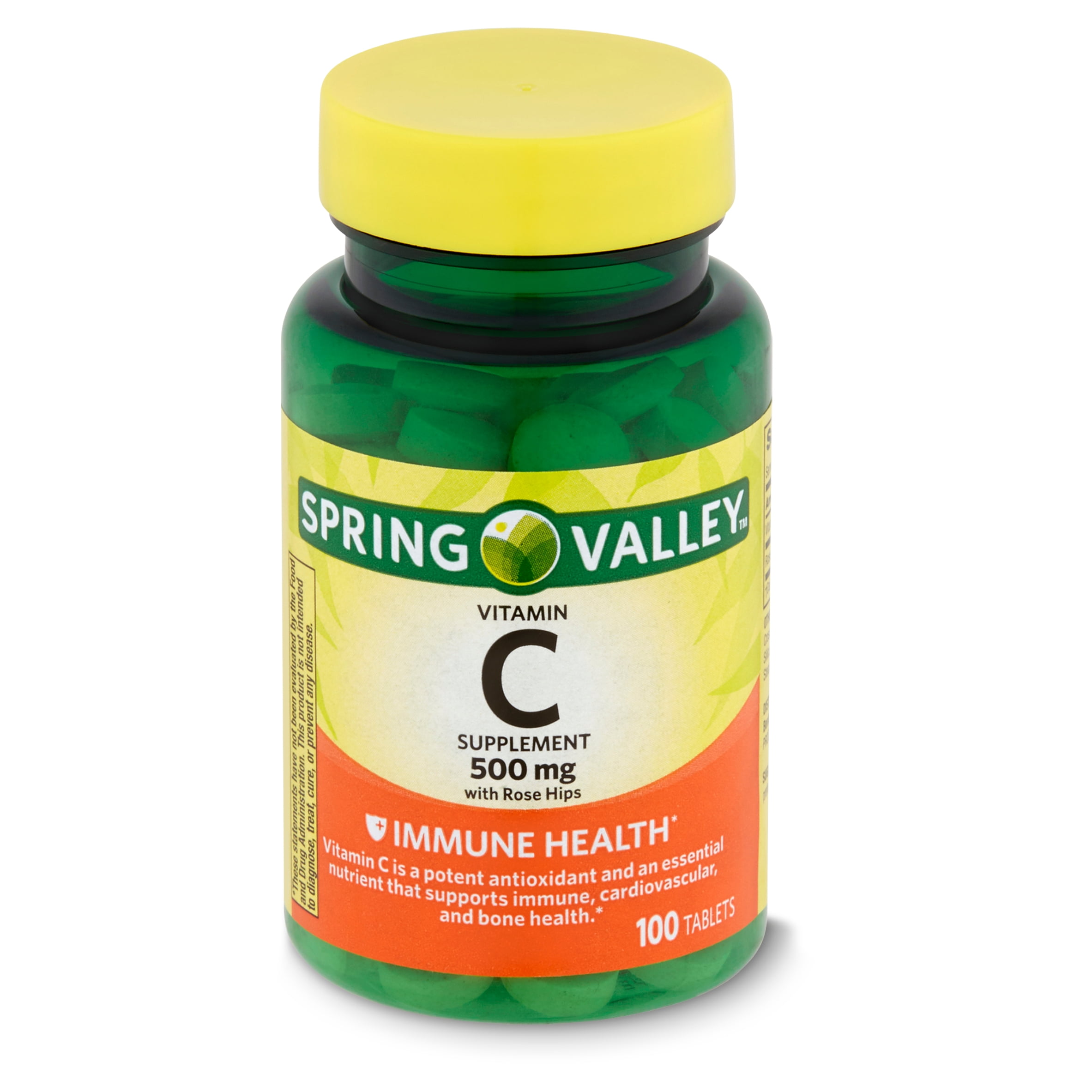 Fahrenheit dubbel Regeneratie Spring Valley Vitamin C with Rose Hips Supplement, 500 mg, 100 count -  Walmart.com