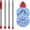 Blue, variant on Spin Mop Head, Base, Handle Replacement for Microfiber Spin Mops, 2 Microfiber Mop Refills, 1 Triangle Head Cover and 30-58in Handle Set Combo (White)