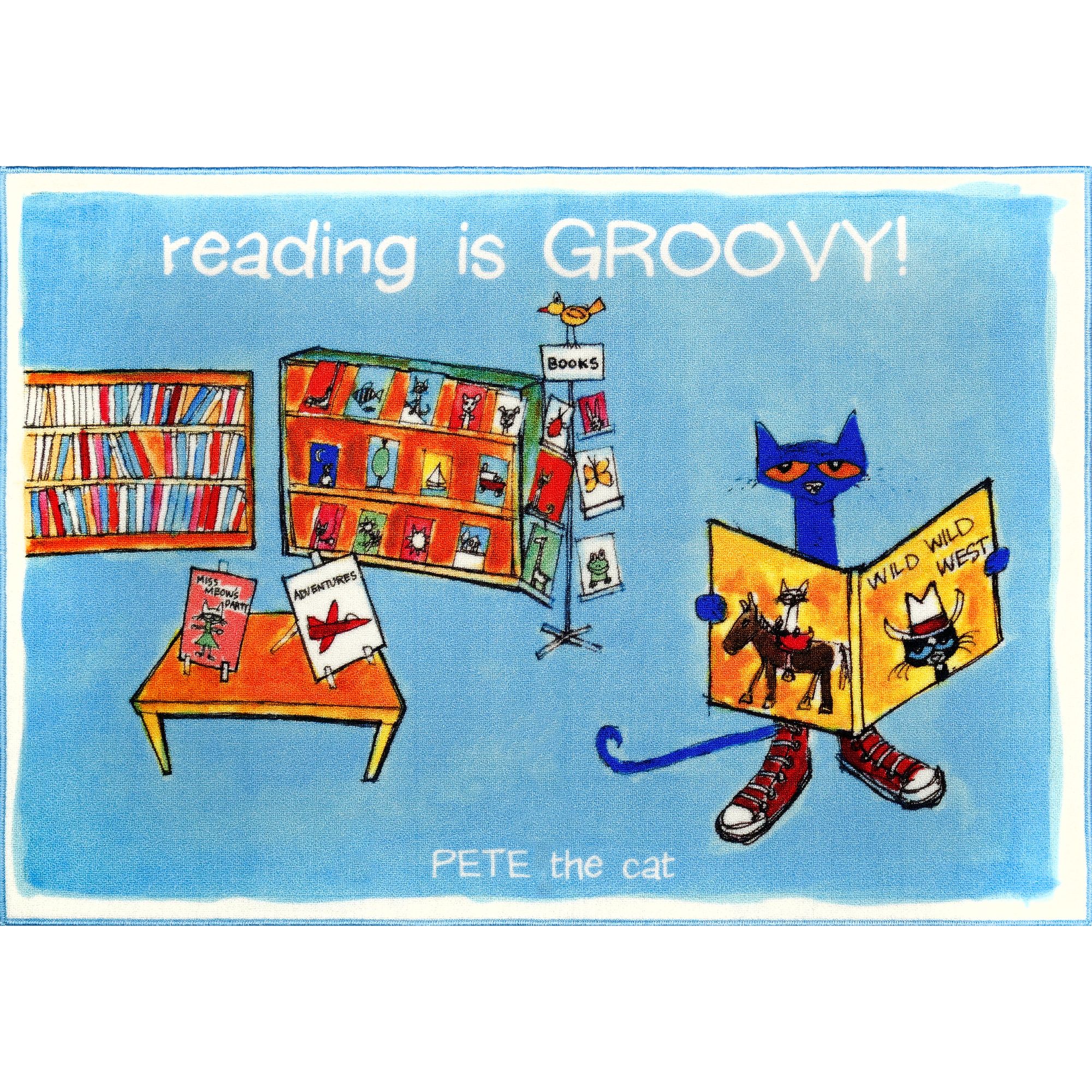PETE THE CAT Elementary Kids Area Rug