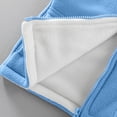 thumbnail image 4 of Comdrip Boys Girls Zippered Vest Warm Fall Winter Coat Soft Fleece Outerwear Jacket with Pockets Sky Blue 110, 4 of 5