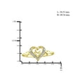 thumbnail image 3 of JewelersClub Mom Ring 14K Gold Plated Silver Ring for Women – White Diamonds Accents Mother Daughter Ring – Mothers Day Gifts Rings for Women, 3 of 3