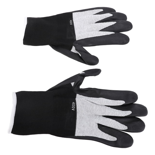 Guantes De Trabajo Aislados, Seguros Y Confiables, 1 Par De Guantes De Resistencia Al Voltaje De 400 V Para Mantenimiento Mecánico