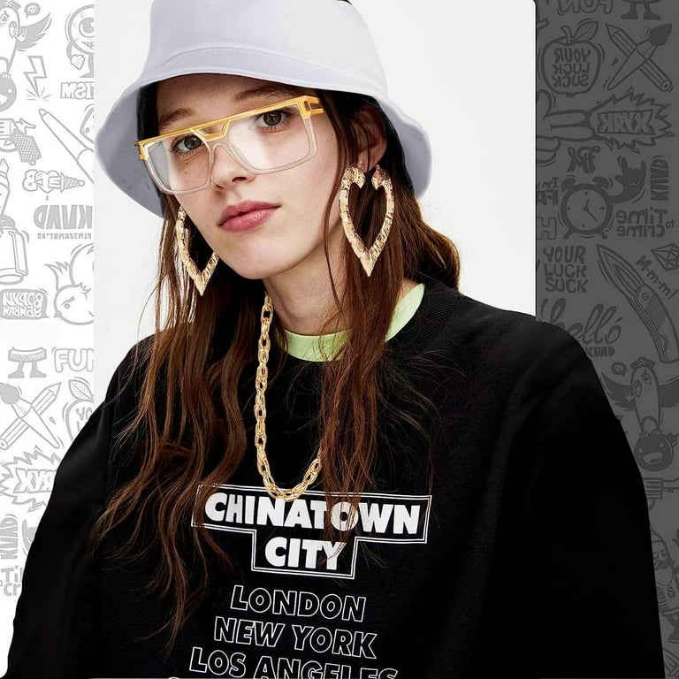  80s/90s Women Hip Hop Costume Kit Rapper DJ Sunglass