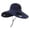 Navy, variant on Solar Fan Fishing Hat Wide Brim Cooling Sun Protection Outdoor Safari Cap with Dual Powered Fans Light Gray
