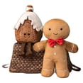 thumbnail image 2 of Muñeco de peluche de dibujos animados con forma de hombre de jengibre para decoración de árbol de Navidad, regalo para niños, festival de Navidad, gran oferta, 2 of 5