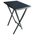 thumbnail image 3 of Plastic Development Group Portable Folding Table 5 Piece TV Tray Set, Black, 3 of 7