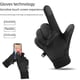 thumbnail image 4 of Guantes de exterior para hombre, de invierno, cálidos, con forro polar, con pantalla táctil, antideslizantes, a prueba de viento, impermeables, para conducir y motocicleta, 4 of 6