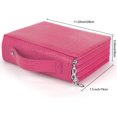 thumbnail image 2 of GHSDFBB Deluxe PU Leather Pencil Case with Zipper Closure, Croco Rose Red, 200 Count, 2 of 6