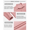 thumbnail image 5 of COOFANDY Men's Button Down Long Sleeve Dress Shirts Wrinkle Free Athletic Fit Untucked Shirt, 5 of 6