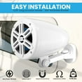 thumbnail image 4 of 5.25’’ Waterproof Rated Off-Road Speakers - 2-Way Marine Box Speaker System (White), 4 of 7