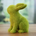 thumbnail image 3 of jifeng Flocked Rabbit Garden Statue Porch Sculpture Outdoor Home Decor Crafts Sitting, 3 of 9