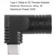 thumbnail image 5 of 5X Adaptador de Carga de Alimentación Macho con Entrada PD CC Hembra de 65 W A USB Tipo C para Teléfonos, Tabletas y Portátiles (Negro 7406 B), 5 of 7