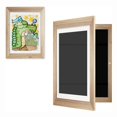thumbnail image 1 of Marcos de almacenamiento de fotos de arte de madera Apertura frontal Flip para papel de 8 pulgadas (color de madera) Sywqhk Libre de BPA, 1 of 9