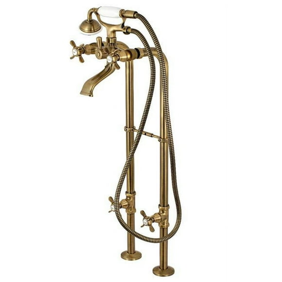 Kingston Brass CCK285K3 Robinet de Baignoire Autoportant en Laiton Antique