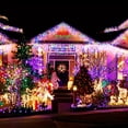 thumbnail image 4 of Solar Powered Christmas Decorative String Lights, 50/100/200 LEDs, 8 Lighting Modes, Outdoor Waterproof Strip Lights for Garden Tree Wedding Bar Cafe Hotel Shop, 4 of 18