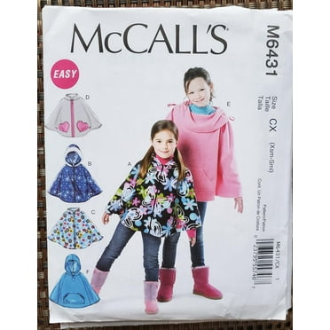 McCall's Sewing Pattern Children's/Girls' Dresses with Square Neck, and ...