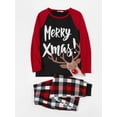 thumbnail image 3 of PatPat Mosaic Family Matching Reno Merry Christmas Pijamas Set (Resistente Al Fuego), Hombres Mujeres Baby Kid's Loungewear, 3 of 4