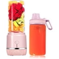 thumbnail image 1 of (Pink), Portable Personal Size Blender, USB Rechargeable Mini Juicer Blender for Smoothies and Shakes with 2 Juice Cup Portable on the go Travel Sports Kitchen, 1 of 4