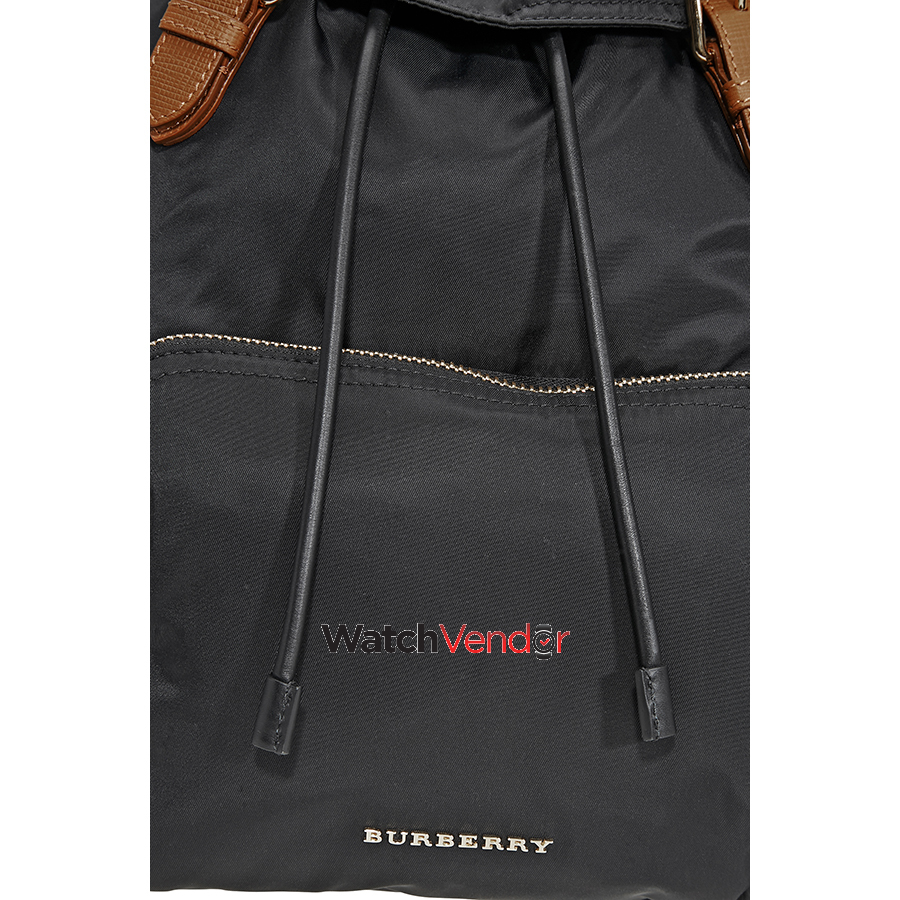 the large rucksack in technical nylon and leather