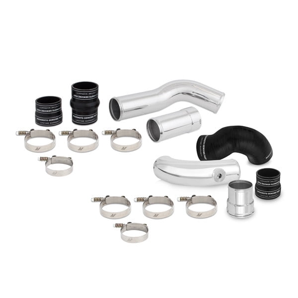Mishimoto CPF2D17KBK Powerstroke Intercooler Charge Air Cooler CAC Pipe Kit for 2017-2019 Ford 6.7L
