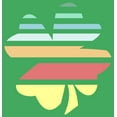 thumbnail image 2 of Junior's Lost Gods St. Patrick's Day Retro Rainbow Shamrock  Graphic Tee Kelly Green Small, 2 of 3