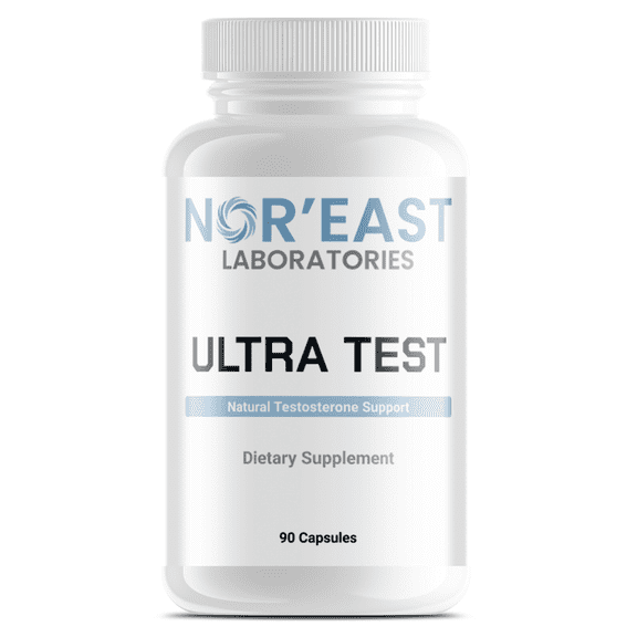 Nor'East Laboratories Ultra Test Hormone Support, Testosterone Booster – Dietary Supplement, 90 Count