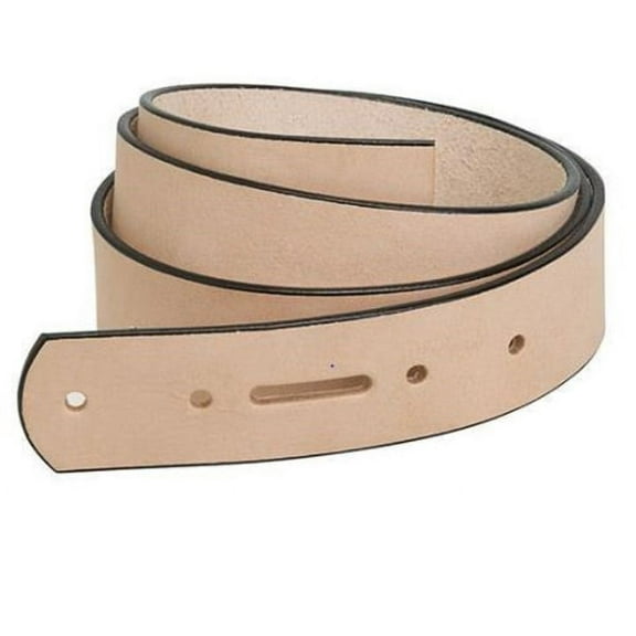 1-1/4" Wide Natural Leather Belt Blank 8-9 Oz. Thick