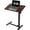 Brown, variant on Adjustable Overbed Bedside Table with Pneumatic Height Adjustment, Mobile Standing Desk with Hidden Silent Casters, Portable Computer Workstation Cart for Bed Couch Sofa Office