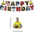 thumbnail image 3 of Ronaldo Football Happy Birthday Party Decorations Banner Balloons Cake Topper, 3 of 5