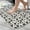 White-876, variant on Ultra Soft Absorbent Bath Mat 20x31.5 Inch Fluid Smoke Aurora Art Style, Leopard Animal Print
