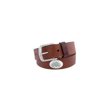 Ohio State Concho Brown Leather Belt