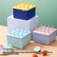 thumbnail image 3 of Toystoory Molde de crema para hacer hielo, herramienta de moldeo de utensilios de cocina, accesorio de bricolaje, paletas heladas multicolores de Cocina y Comedor 8 Rejillas/Rosa-morado, 3 of 6