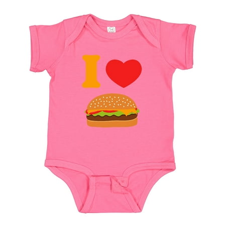 

Inktastic I Love Cheeseburgers Boys or Girls Baby Bodysuit