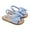 Light Blue, variant on Xsylife Newborn Baby Girls Bow Knot Sandals Casual Soft Sole Open-toed Princess Flat Non-Slip Patchwork Shoes Toddler Infant Sandals