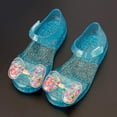 thumbnail image 2 of JDEFEG Girls Sandals Baby Sandals Summer Casual Jelly Shoes Bowknot Princess Dress Shoes Soft Sole Jelly Sandals Girls Closed Toe Non Slip Beach Shoes Blue Size 9, 2 of 7