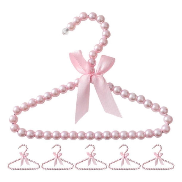6pcs Cute Plastic Baby Hangers for Closet Baby Girl Hangers Infant Hangers Small Hangers for Clothes Plastic Coat Hanger Organizer