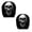 M, variant on Ghost Face Headrest Covers, Scary Face Printing Auto Seat Universal Halloween Elastic Models Headrest Protector-Eye Effects Cover Funny Decoration for Car Interior Vehicle Truck SUV (A)