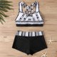 thumbnail image 5 of Traje de baño para mujer Traje de baño dividido con estampado grande para mujer Falda de bikini Traje de baño dividido Trajes de baño para mujer, 5 of 6