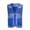 Blue, variant on Purcolt Boys High Visibility Mesh Vests Summer Casual Reflective Full Zipper Safety Vest Sleeveless Jackets with Pockets for Outdoor Cycling Skiing