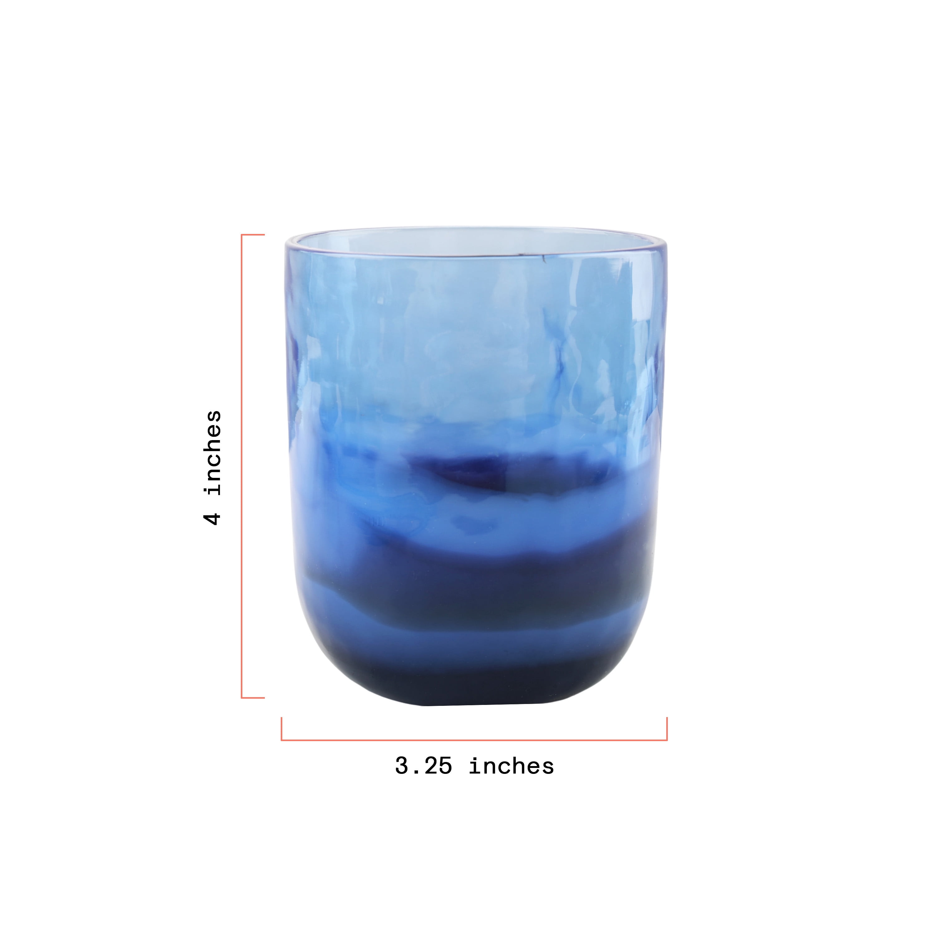 (2 pack) Beautiful 4-piece 14-Ounce Colorblock Acrylic Short Tumblers set, Multi-Color by Drew Barrymore