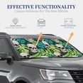 thumbnail image 5 of Uemuo Skull and Palm Leaves Printed 2 PCS Car Windshield Sun Shade, Auto Sun Heat and UV Rays Blocker, Foldable Automotive Front Window Sunshade Protector, 5 of 7