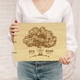 thumbnail image 2 of Darling Souvenir Personalized Engraved Laser Cut Wedding Guest Book Wooden Cover Sign-in Book Registry Guestbook Scrapbook-HZ, 2 of 7
