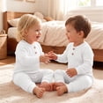 thumbnail image 4 of Jalioing Jumpsuit for Infant Baby Ribbed Solid Color Long Sleeve Romper Soft Comfortable Cotton Baby Clothes for Boys Girls, 4 of 7