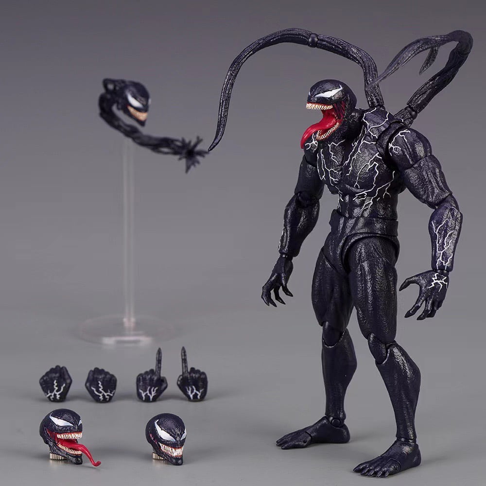 TIM Venom Large Size Full Body Action Figure Model Replaceable Heads, Hands Gift Box Set