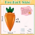 thumbnail image 2 of Easter Carrot Balloon Set Foil Carrot Decorations for Party Celebration Egg Hunt Home Decor and Photo Backdrops, 2 of 4