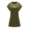 thumbnail image 1 of Vestido corto de verano para mujer, vestido sencillo de línea a para vacaciones, uso diario, viajes S, 1 of 7